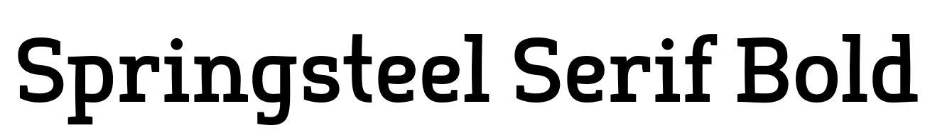 Springsteel Serif Bold